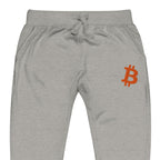 Embroidered Bitcoin B Sweatpants - carbon grey zoomed embroidery