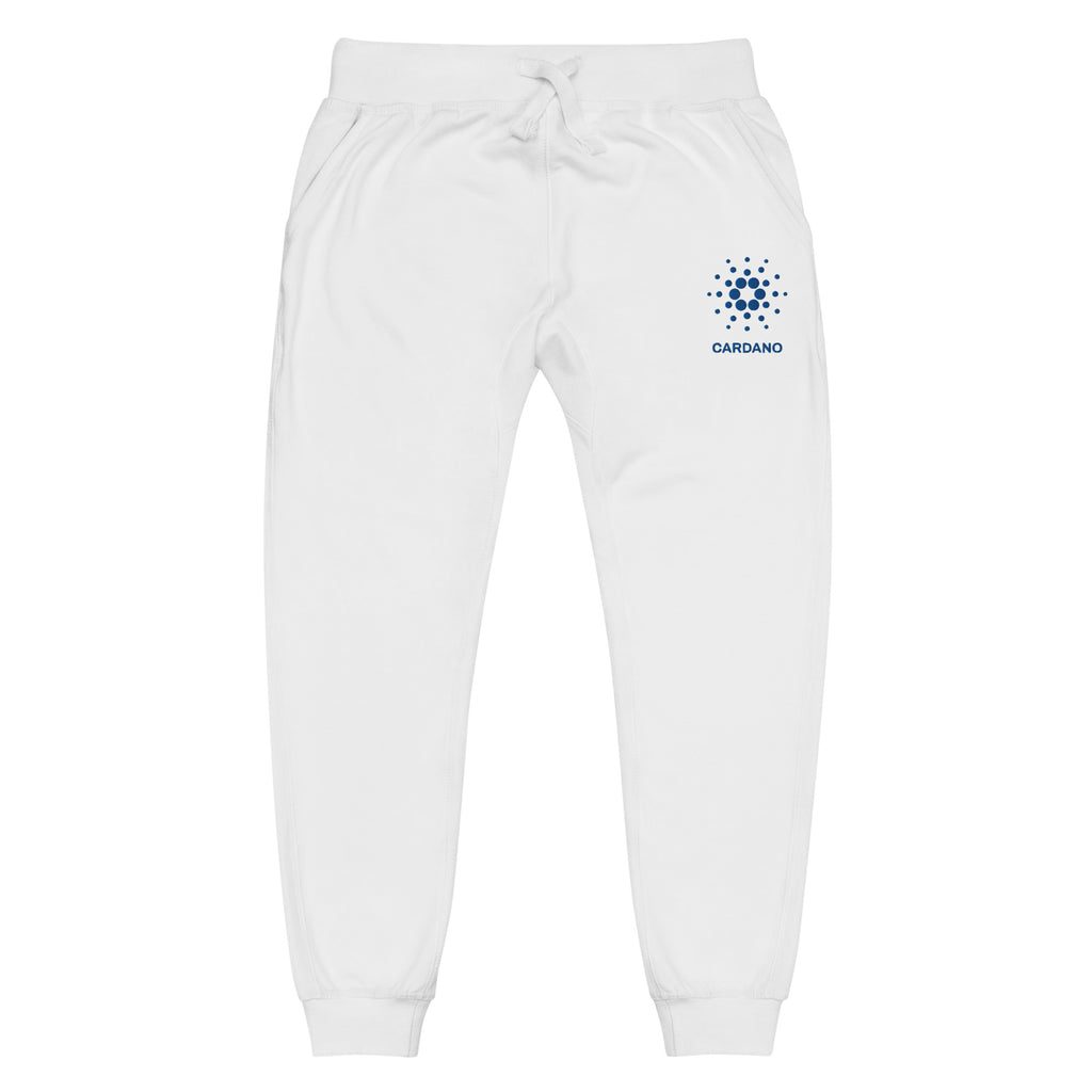 Embroidered Cardano Unisex Fleece Jogger Sweatpants