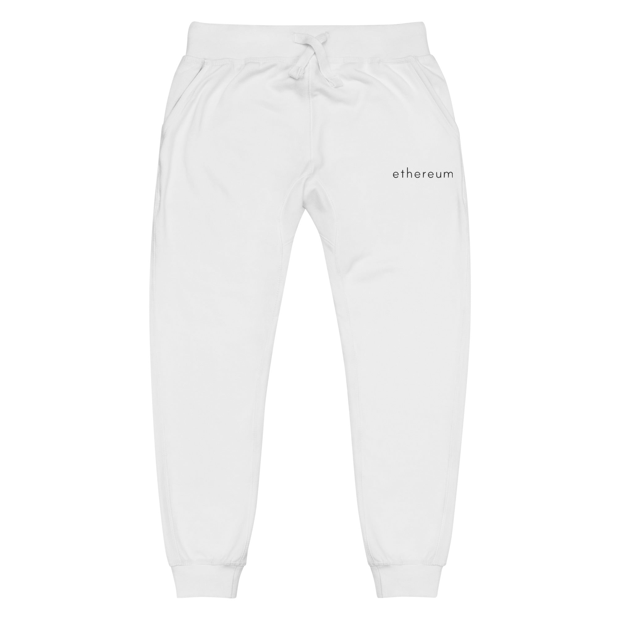 Embroidered Ethereum Unisex Fleece Jogger Sweatpants