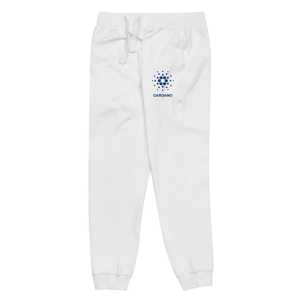 Embroidered Cardano Unisex Fleece Jogger Sweatpants
