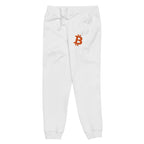 Embroidered Bitcoin "B" Unisex Fleece Jogger Sweatpants