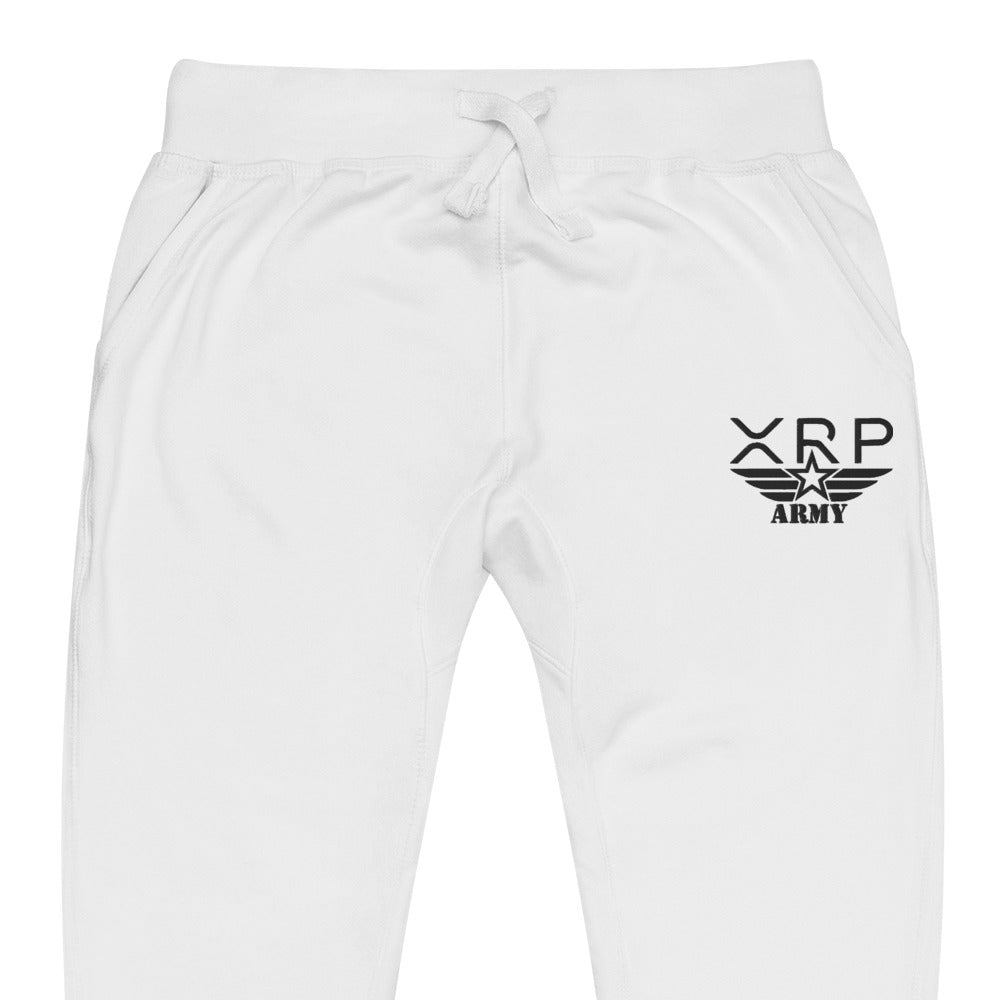 Embriodered XRP Army Unisex Fleece Jogger Sweatpants