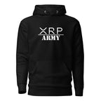 XRP Army Crypto Hoodie - front view with XRP Army graphic