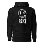 REKT crypto hoodie - back view