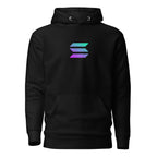 Solana Crypto Pullover Hoodie - front view with SOL graphic