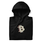 Retro Bitcoin "B" Logo Soft Cotton Pullover Hoodie