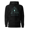Kaspa Trilema Solved Crypto Pullover Hoodie - front view black