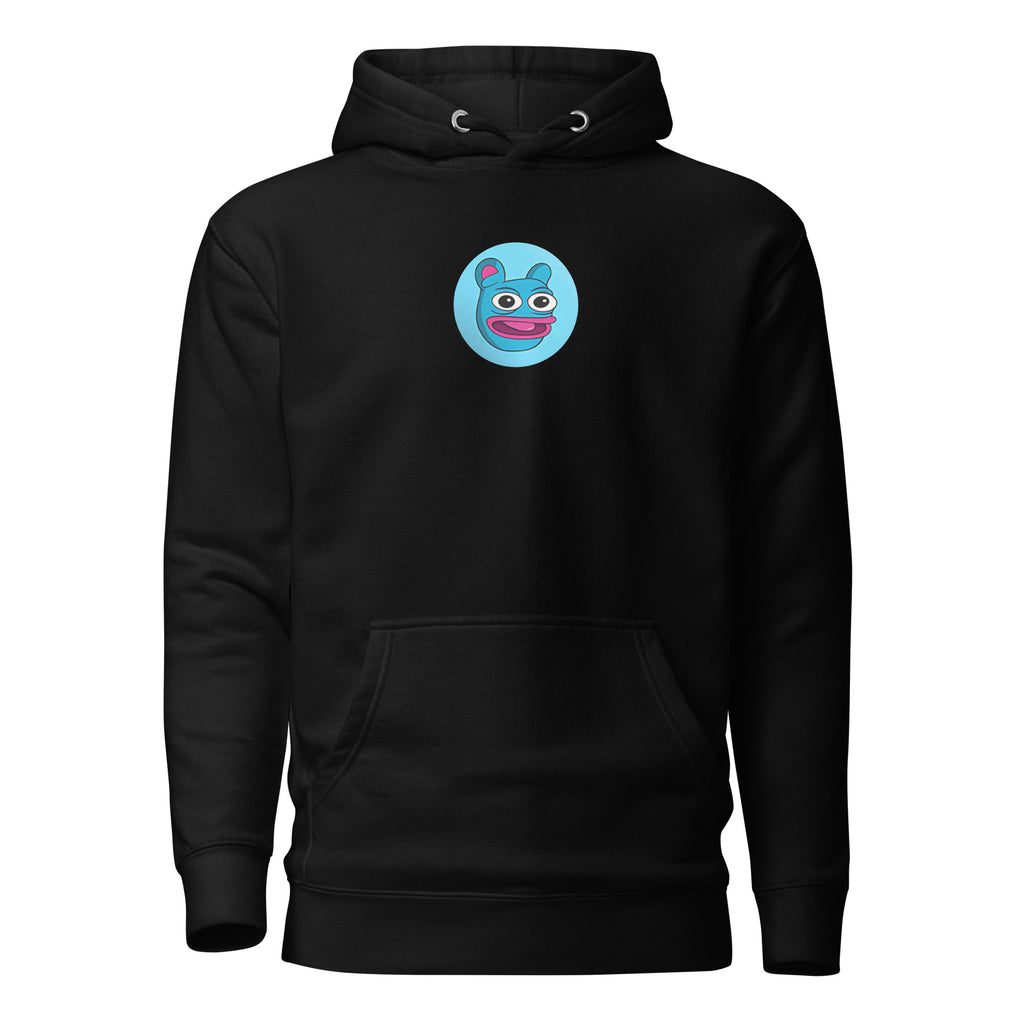 Brett crypto hoodie - back view black