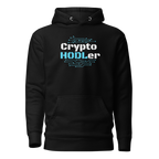 Crypto HODLer Design 2 Pullover Hoodie - front view black