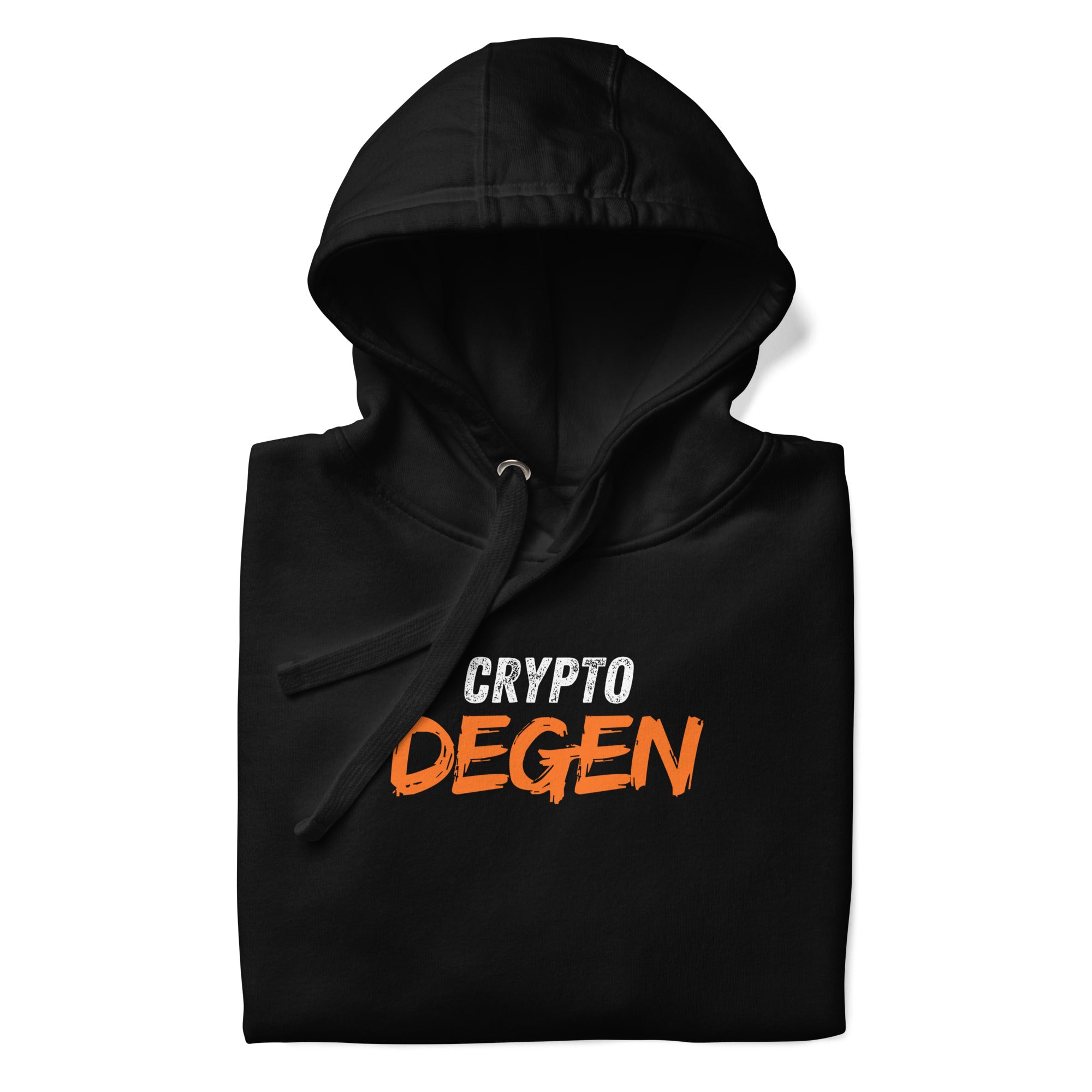 Crypto Degen Soft Cotton Pullover Hoodie