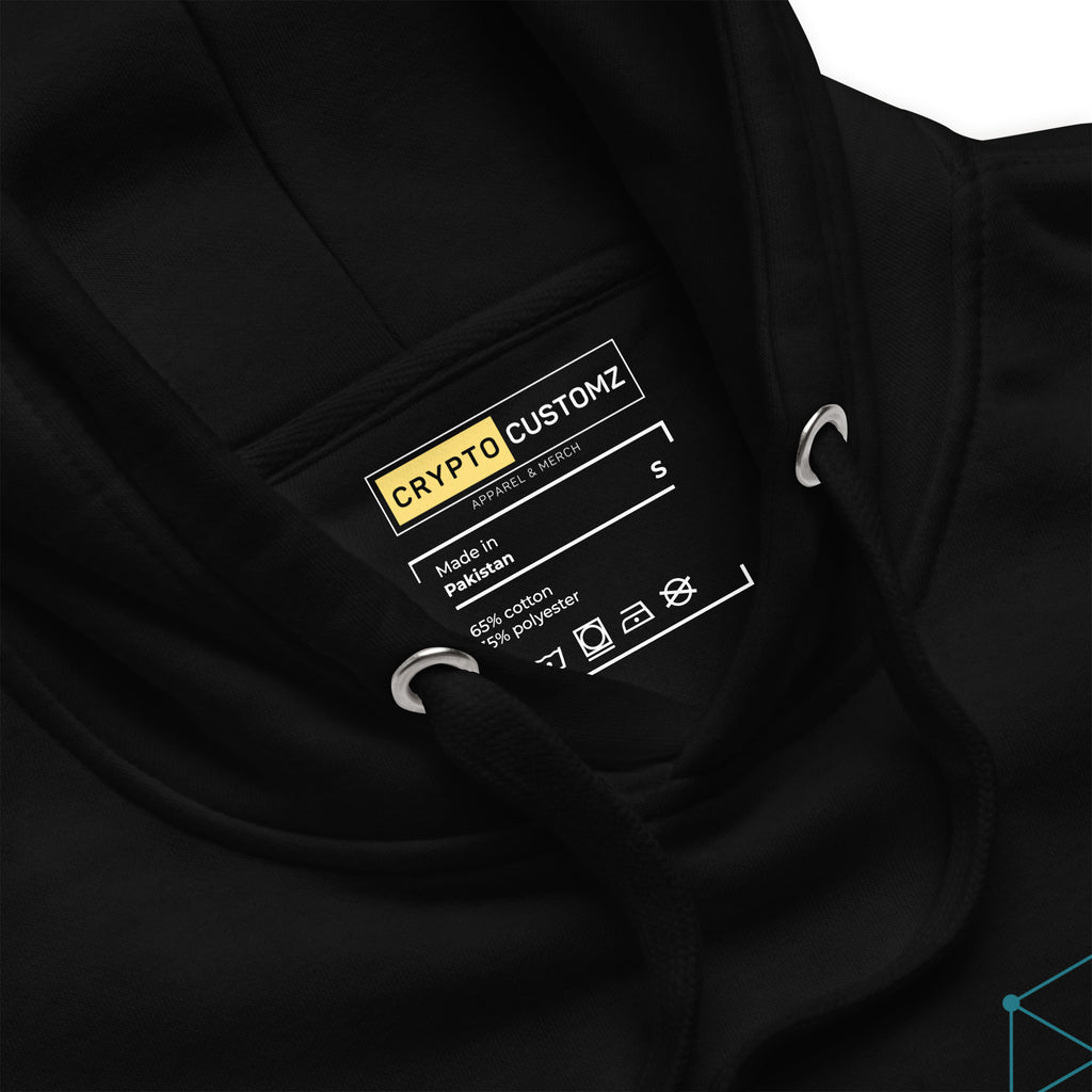 Blockchain Pullover Hoodie - lifestyle worn view
