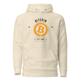 Bitcoin Est. 2009 crypto hoodie - side view