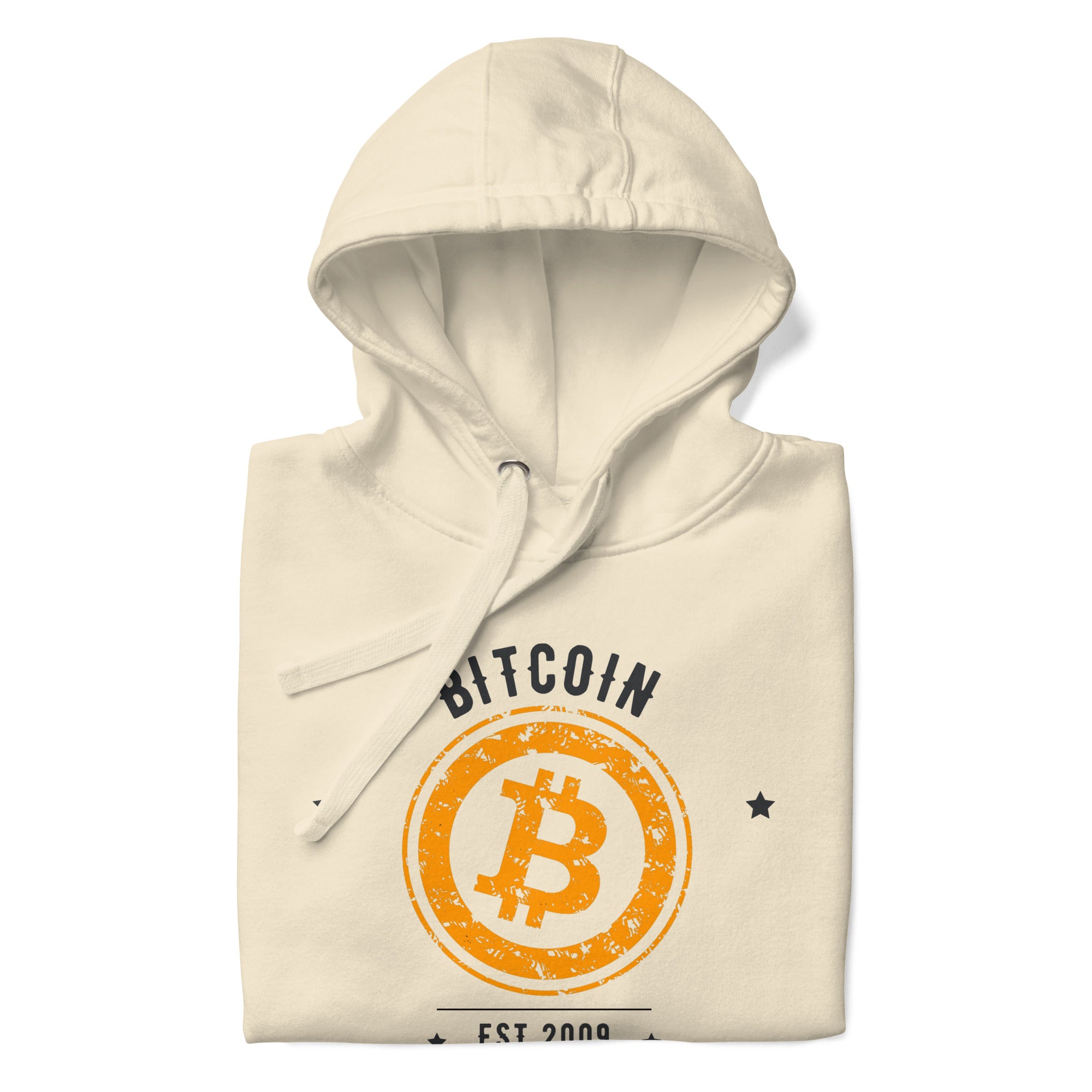 Bitcoin Est. 2009 Soft Cotton Pullover Hoodie