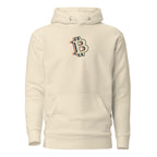 Retro Bitcoin B Logo crypto hoodie - side view