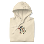 Retro Bitcoin "B" Logo Soft Cotton Pullover Hoodie