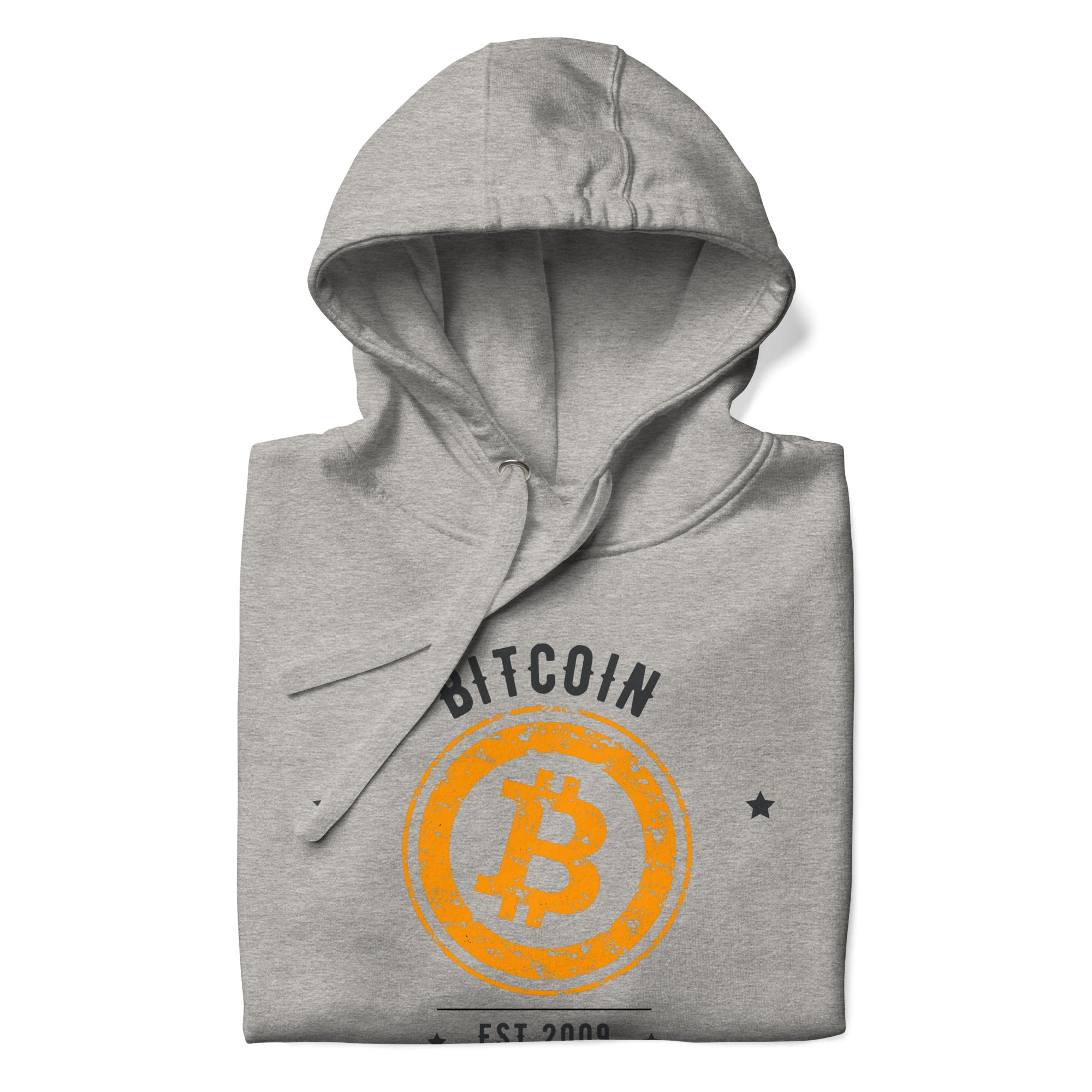 Bitcoin Est. 2009 Soft Cotton Pullover Hoodie