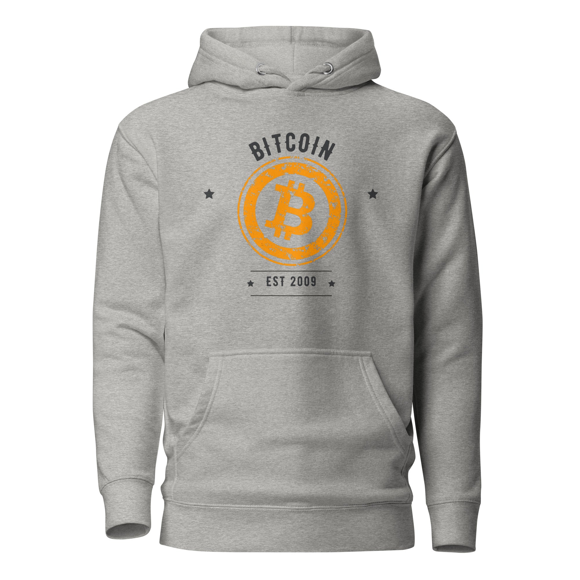 Bitcoin Est. 2009 Soft Cotton Pullover Hoodie