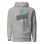 HODL Hoodie - front view white