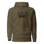 XRP Army crypto pullover hoodie - side view