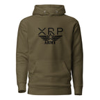 XRP Army crypto pullover hoodie Design 2 - side view