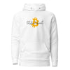 Satoshi Nakamoto Crypto Pullover Hoodie - front view with Satoshi graphic
