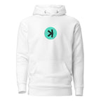 Kaspa Moon Crypto Pullover Hoodie - front view with KAS Moon graphic