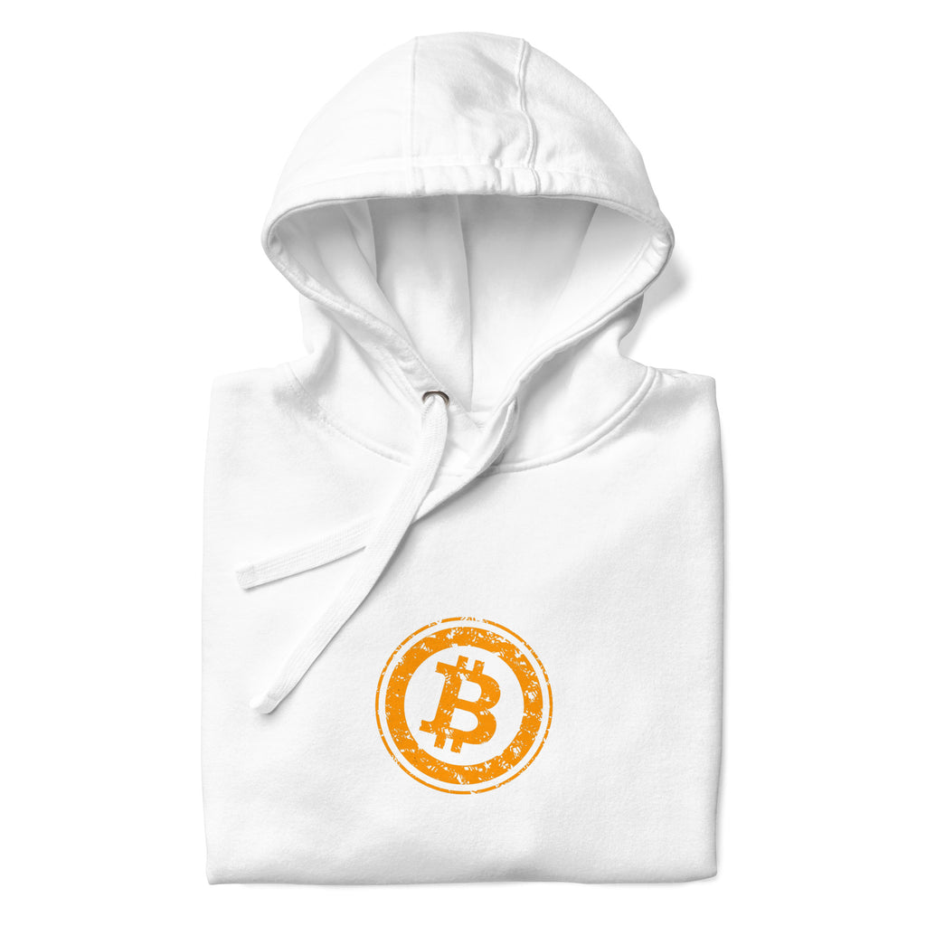 Bitcoin Pullover Hoodie - lifestyle worn view