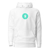 Kaspa KAS Crypto Pullover Hoodie - front view with KAS graphic