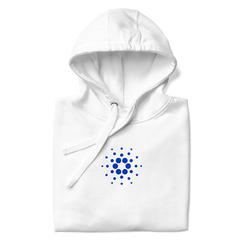 Cardano ADA Pullover Hoodie - lifestyle worn view