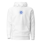 Cardano ADA Crypto Pullover Hoodie - front view with ADA graphic