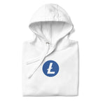 Litecoin LTC Pullover Hoodie - lifestyle worn view