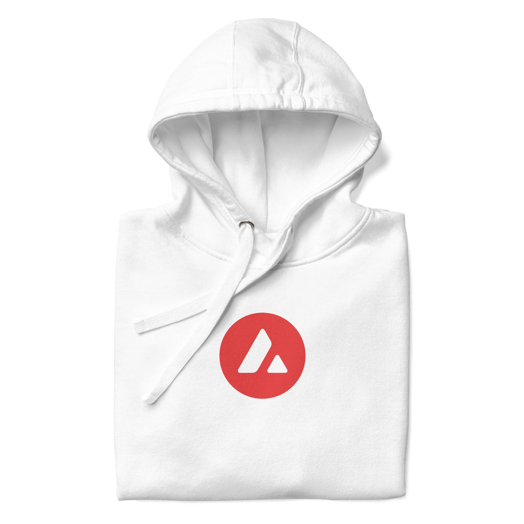 Avalanche AVAX Pullover Hoodie - lifestyle worn view