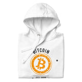 Bitcoin Est. 2009 Hoodie - color options flat lay