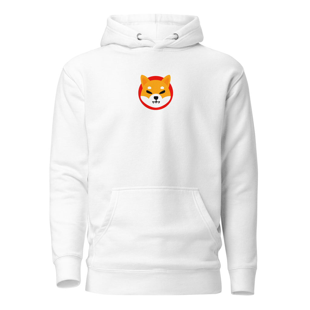 Shiba Inu SHIB Hoodie - front view white