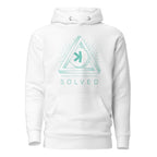 Kaspa Trilema Solved Hoodie - front view white