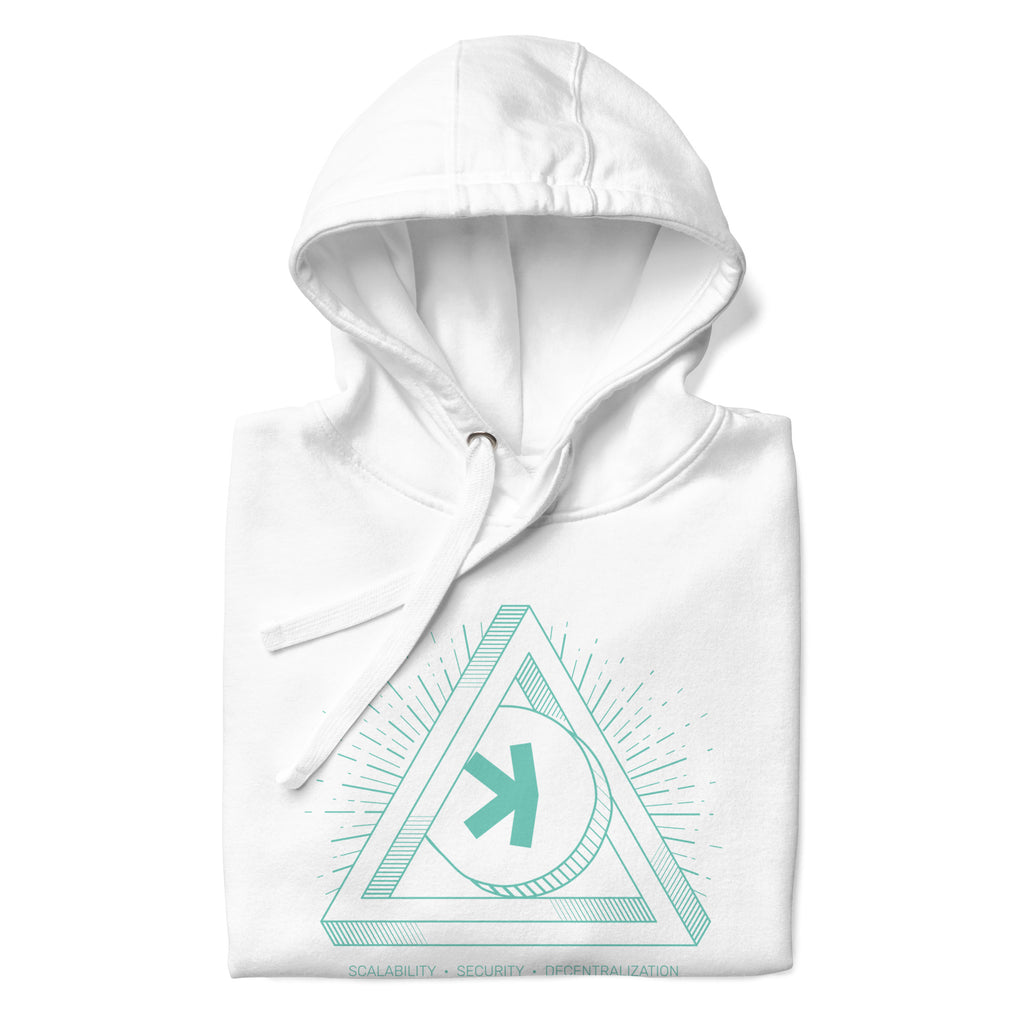 Kaspa Trilema Solved Soft Cotton Pullover Hoodie