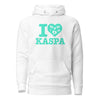 I Love Kaspa KAS Crypto Pullover Hoodie - front view black
