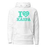 I Love Kaspa KAS Crypto Pullover Hoodie - front view black