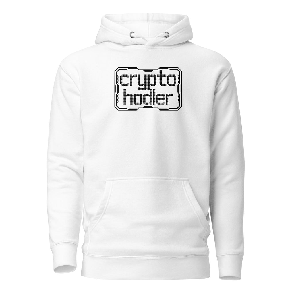 Crypto HODLer Hoodie - front view white