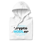 Crypto HODLer Design 2 crypto hoodie - lifestyle worn view