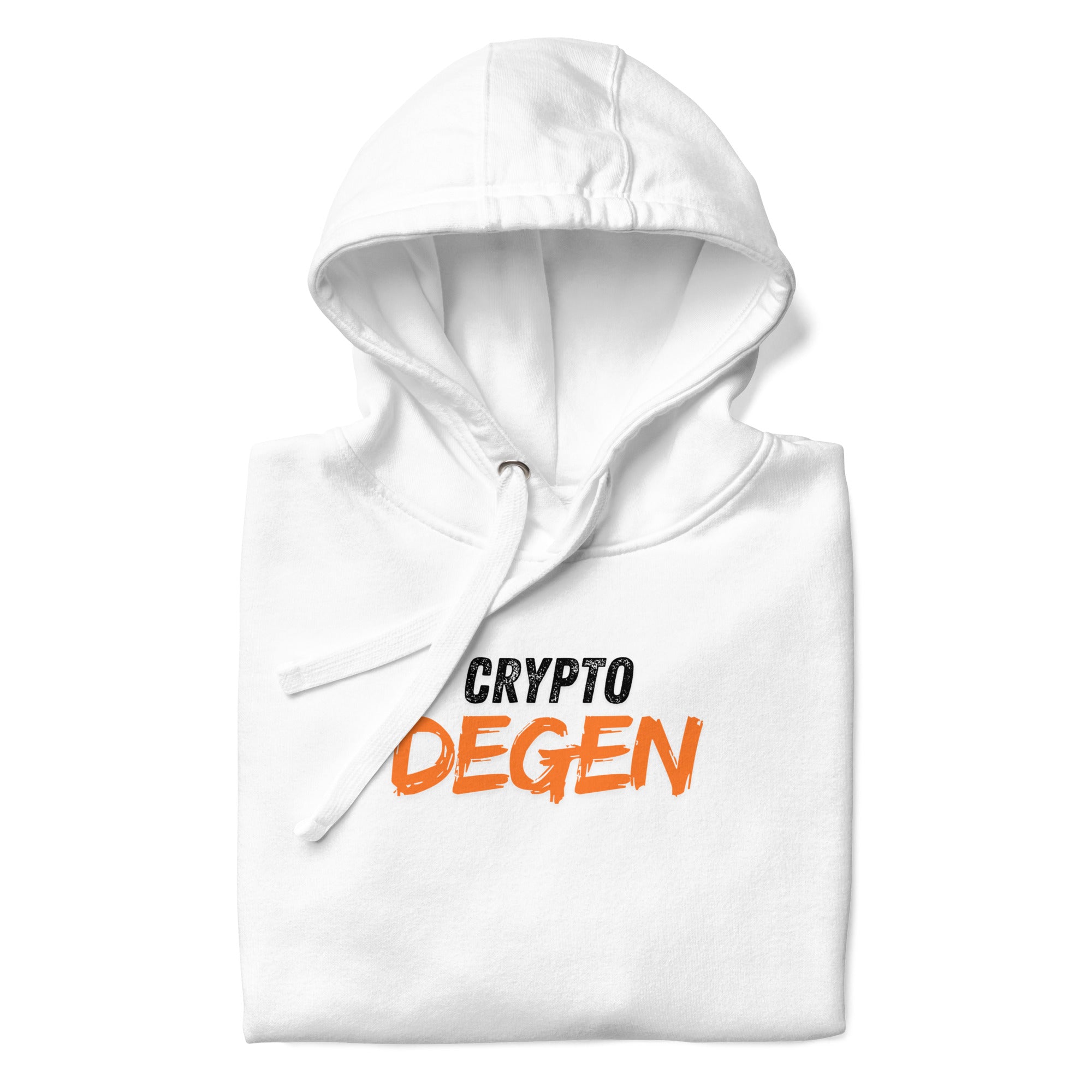 Crypto Degen Soft Cotton Pullover Hoodie