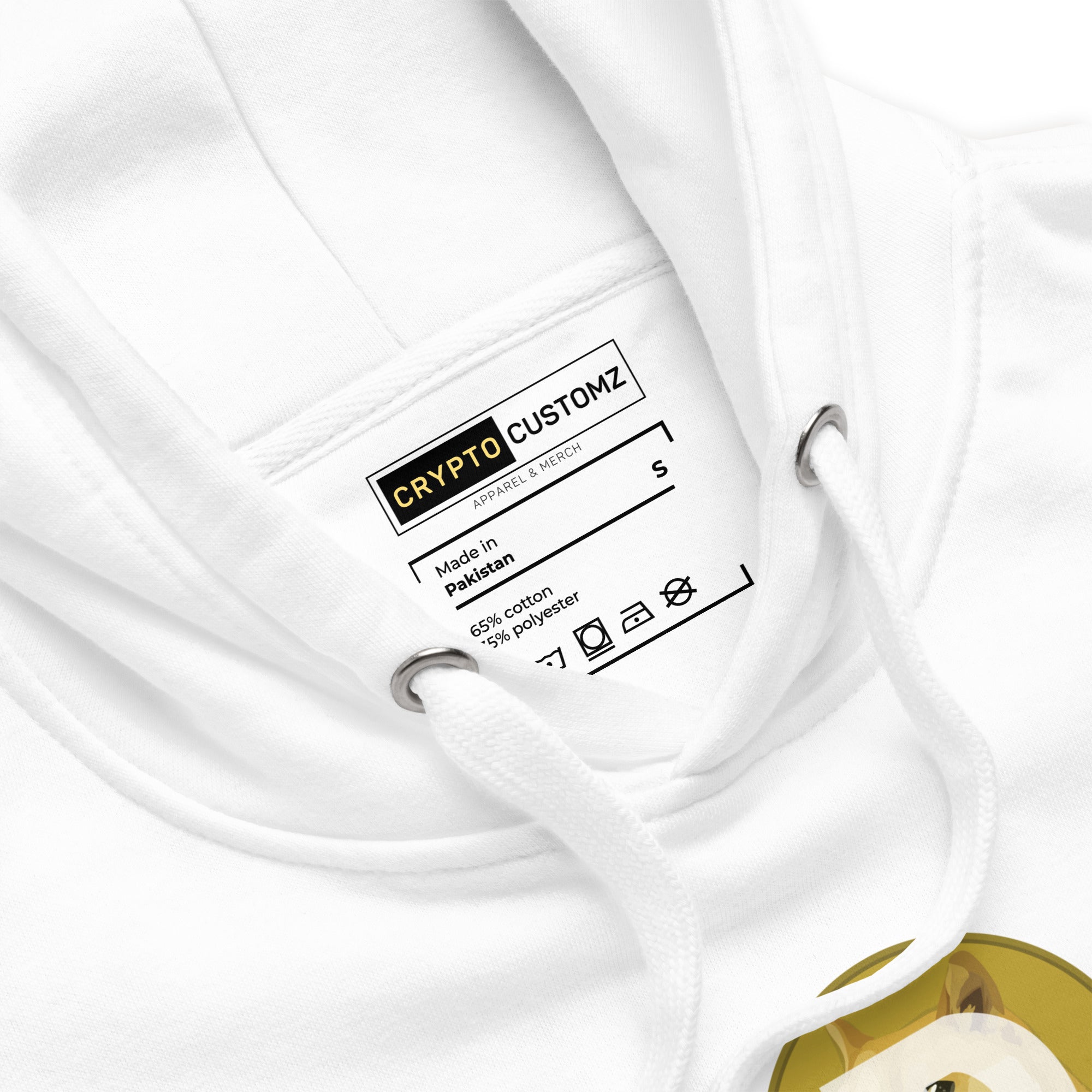 Dogecoin Soft Cotton Pullover Hoodie