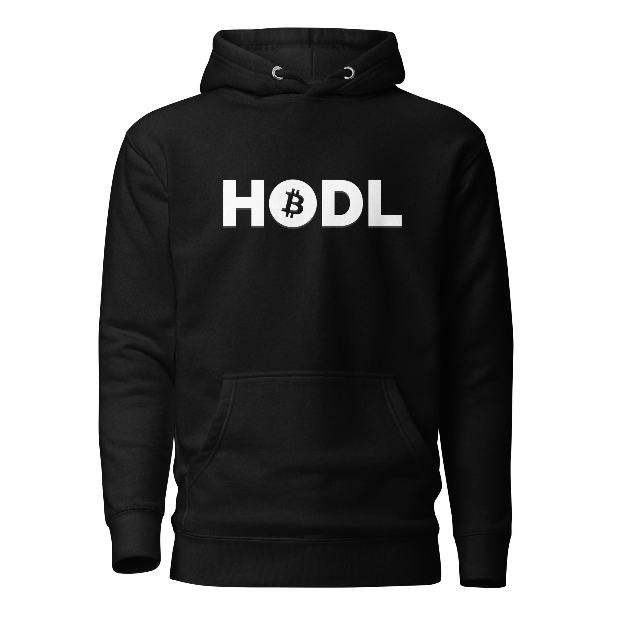 HODL Bitcoin Crypto Graphic Hoodie - back view
