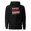 Paper Hands Hold The Line Crypto Graphic Hoodie - front view black