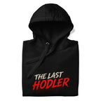 The Last HODLER Crypto Graphic Hoodie - front view white