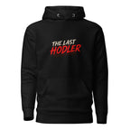 The Last HODLER Crypto Graphic Hoodie - front view black