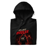 The Last HODLer Cyberpunk Crypto Graphic Hoodie - front view white