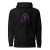 The Fud King Throne Crypto Graphic Hoodie - front view black
