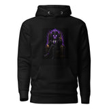 The Fud King Throne Crypto Graphic Hoodie - front view black