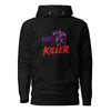 The Fud King Killer Skull Crypto Graphic Hoodie - front view black